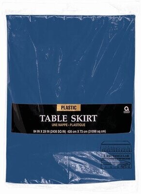 Table Skirt-Rectangular-Navy Flag Blue-Plastic