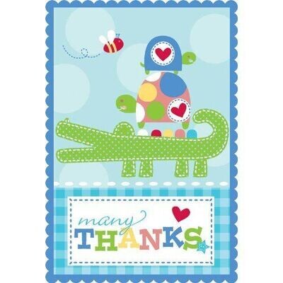 Thank You Cards-Ahoy Baby-8pk