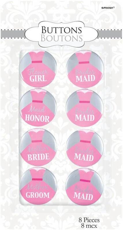Buttons-Bride Team-8pk/1.75&#39;&#39;