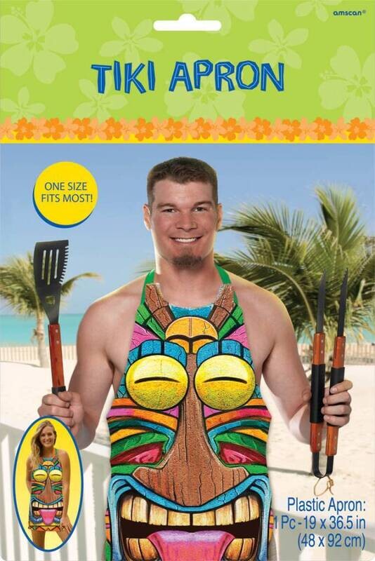 Apron-Summer Luau-Tiki-18.75&#39;&#39;x35.25&#39;&#39;