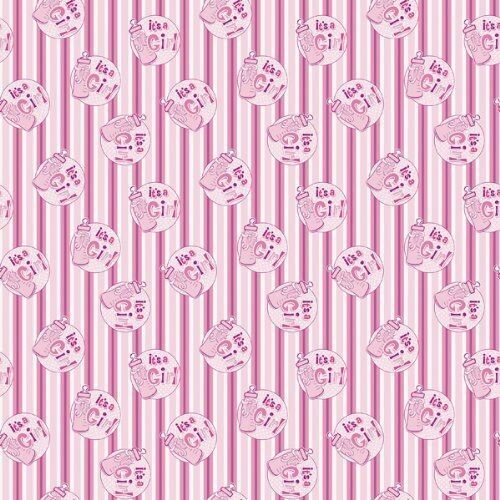 Gift Wrap-ITs a Girl Bottle-30&#39;&#39; x 5&#39;