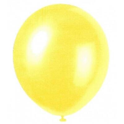 Balloons-Latex-Golden Yellow Pearlized-12&#39;&#39;-8pk