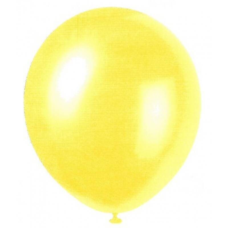 Balloons-Latex-Golden Yellow Pearlized-12&#39;&#39;-8pk