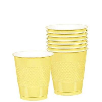 Cups-Light Yellow-20pkg/12oz-Plastic