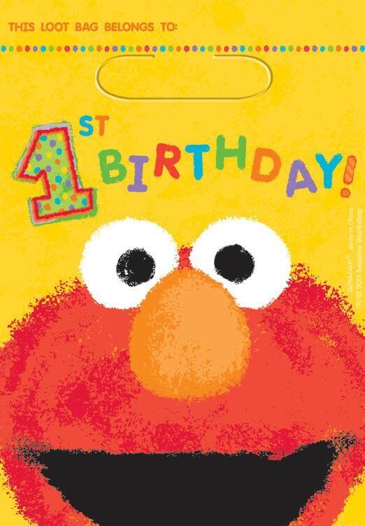 Loot Bags-Elmo (Discontinued)