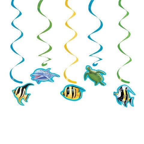 Danglers-Swirl-Ocean Party-5pkg-19&quot;-25&quot;