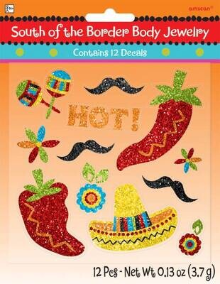 Body Jewlery-Mexican Fiesta -12pk