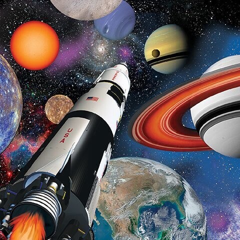 Napkins-LN-Space Blast-16pkg-3ply - Discontinued
