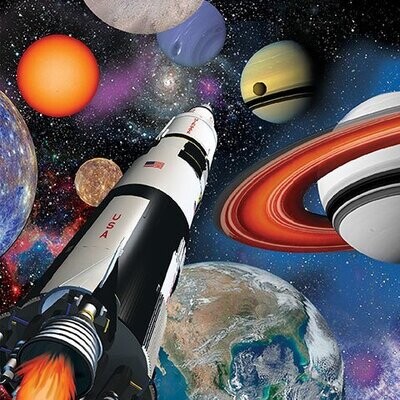 Napkins-LN-Space Blast-16pkg-3ply - Discontinued