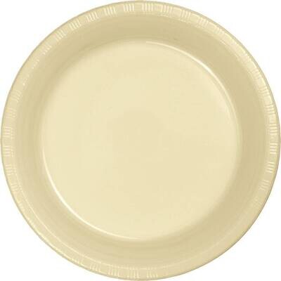 Plates-BEV-Ivory-20pkg-Plastic