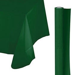 Tablecover Roll-Forest Green-100Ft-Plastic