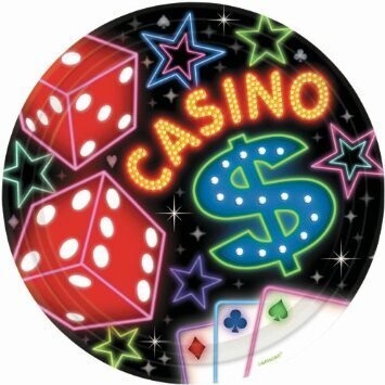 Plates-BEV-Casino-8pkg-Paper - Discontinued/Final Sale