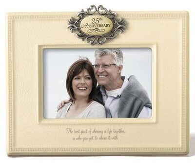 Photo Frame-25th Anniversary-1pkg-7.5&quot;x9.5&quot;