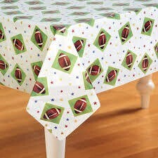Table Cover-Foot Ball-Plastic-54&#39;&#39; x 102&#39;&#39;