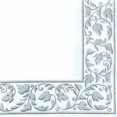 Napkins- Bev- Silver-24pk-3ply - Discontinued