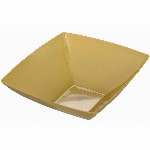 Bowl-Square-Gold-128oz-Plastic