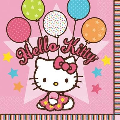 Napkins-BEV-Hello Kitty-16pk-2ply- Final sale
