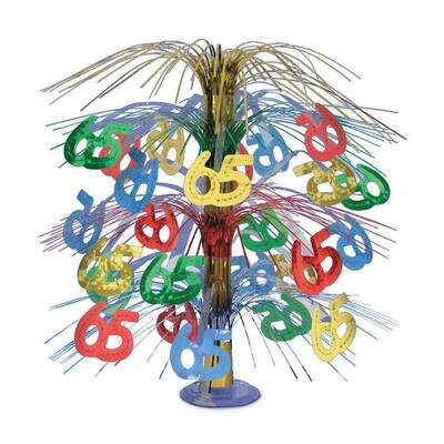 Centerpeice-Multi-Color Cascade-65th Celebration-1pkg-18&quot;