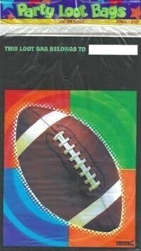 Loot Bags-Foot Ball-8pk