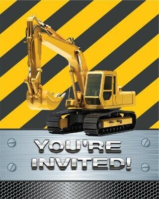 Invitations-Construction-8pkg