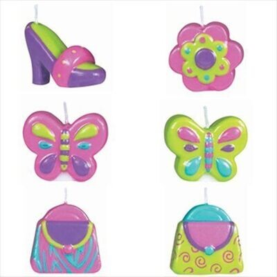 Candles-Glitzy Girl-6pk
