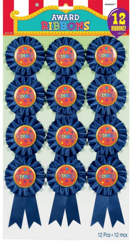 Award Ribbons- Winner- 12 pk/5.5&#39;&#39;