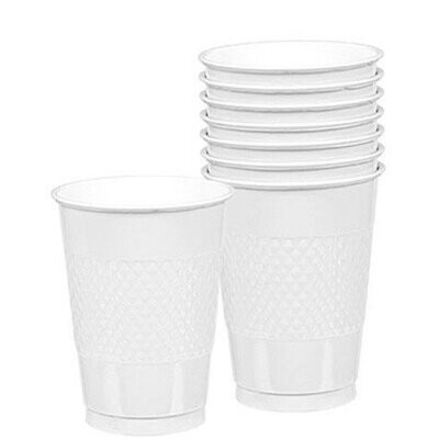 Cups-Frosty White-25pkg/16oz-Plastic