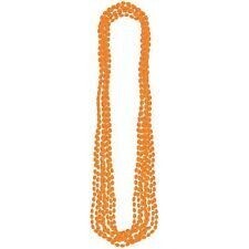 Beads Necklace-Orange-24pk