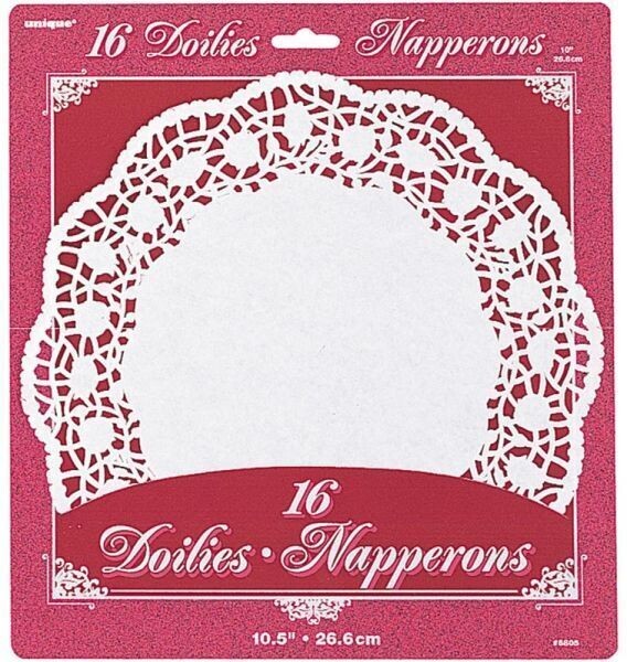 Doilies-Round-White-16pkg-10.5&quot;