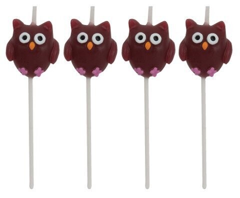 Pick Candles-Owl Pal-2.95&#39;&#39;-4pcs