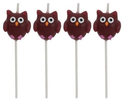 Pick Candles-Owl Pal-2.95&#39;&#39;-4pcs