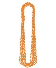 Beads Necklaces - Metallic - Orange - 8pk/30&#39;&#39;