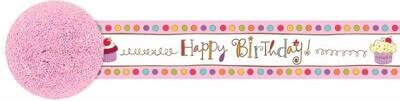 Paper Crepe Streamer-Cupcake BDay-30Ft