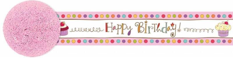 Paper Crepe Streamer-Cupcake BDay-30Ft
