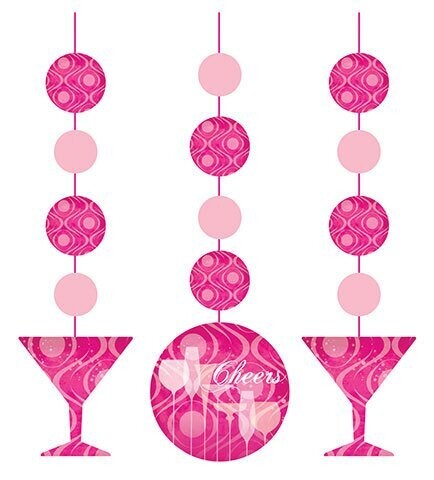 Hanging Cutouts-Fabulous Birthday-3pkg-36&quot;