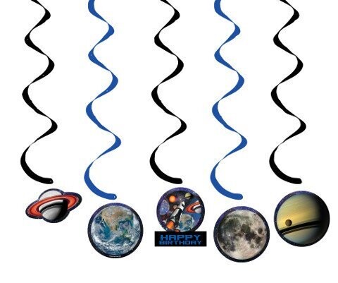 Dizzy Danglers -Space Blast Birthday - 5pkg