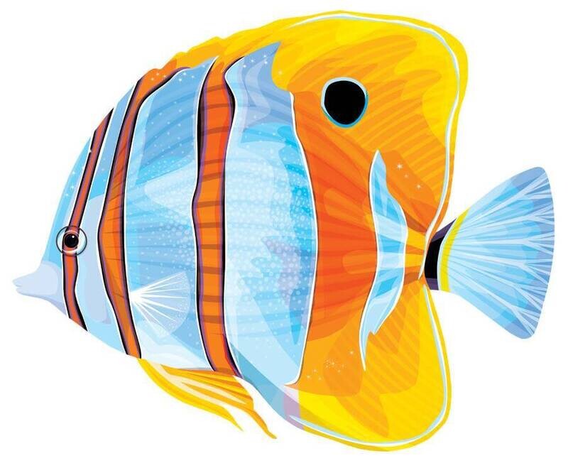 Fish Cutouts-Summer Luau