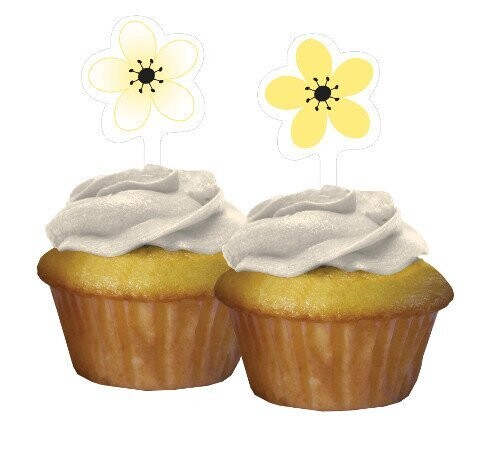 Cupcake Toppers-Chic Wedding Cake-12pkg
