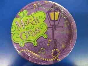 Plates-LN-Mardi Gras-Bourbon Street-8pk-Paper - Discontinued/Final Sale)