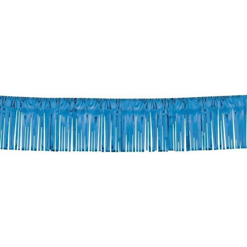 Garland-Fringe-Metallic-Blue-20&#39; x 15&#39;&#39;