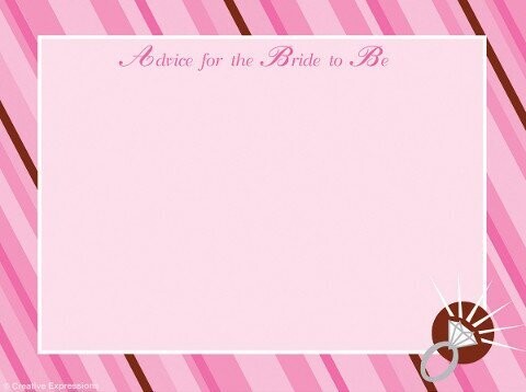 Advice Cards-Bride To Be-20pkg