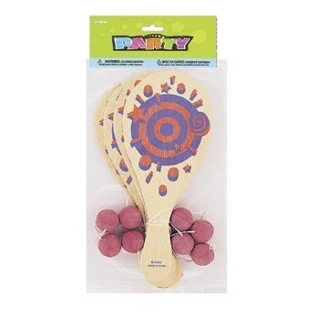 Party Favors- Paddle Ball Games- 8pcs/9.5&quot;