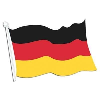 Cutout-German Flag-1pkg-12.5&quot;x18&quot;