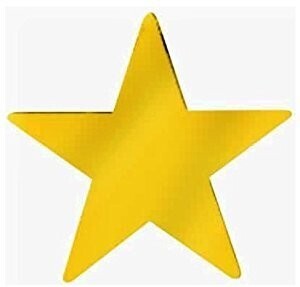 Cutouts-Gold Stars-9&quot;-Foil