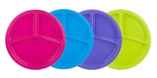 Plastic Divided Plates 20pc