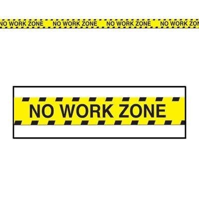 Party Tape-Plastic-No Work Zone-1pkg-20ft