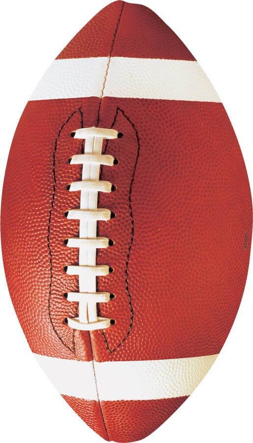 Cutouts-Foot Ball-Value/12pkg-Printed Paper