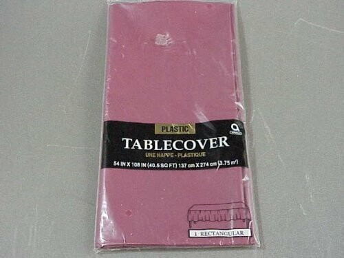 Table Cover-Rect-Burgundy-Plastic-54&#39;&#39; x 108&#39;&#39;