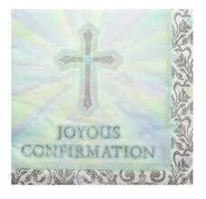 Napkins BEV-Confirmation (Seasonal)-16pk-2ply- Discontinued