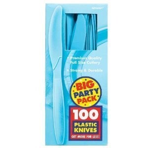 Knives-Premium-Caribbean Blue-Box/100pkg-Plastic